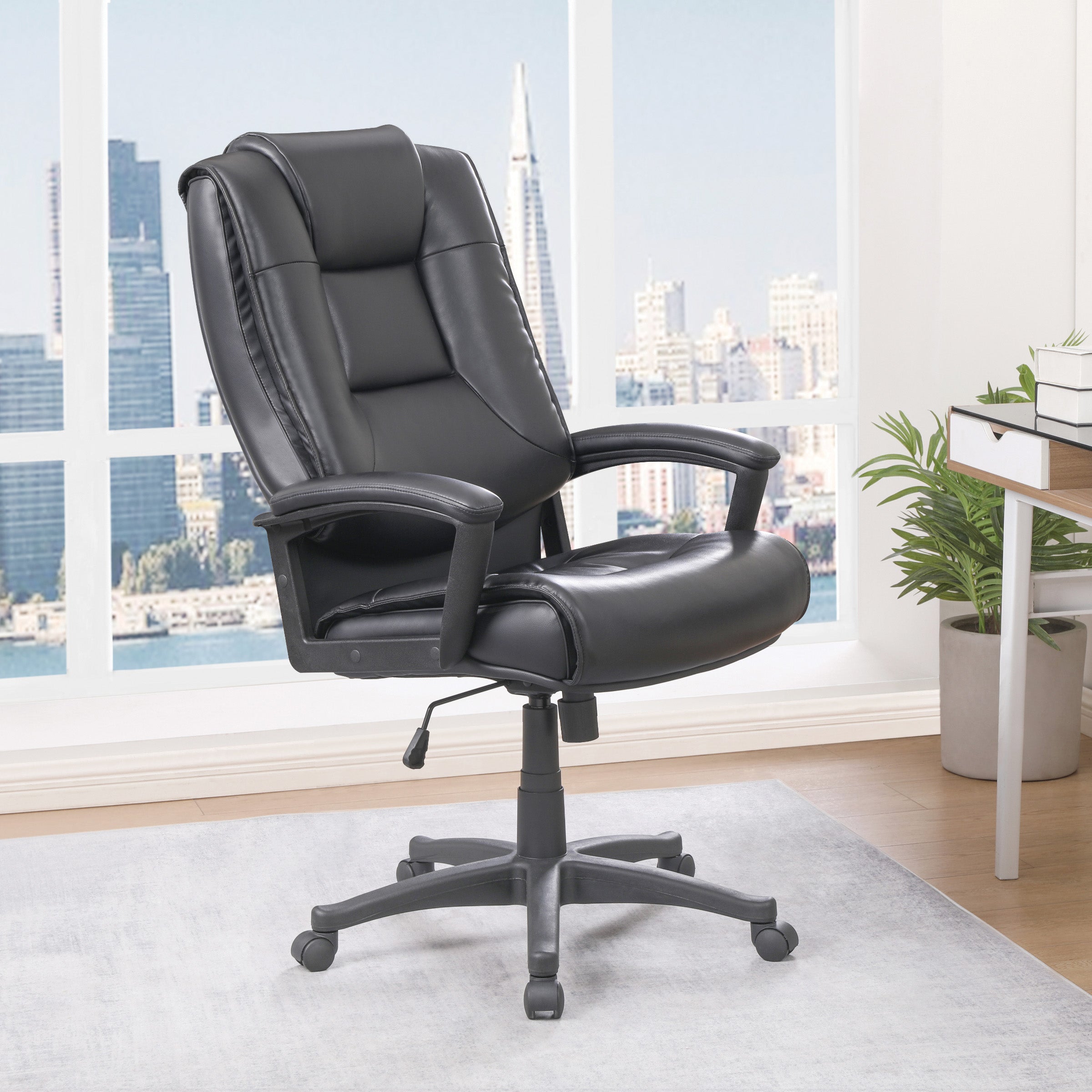 High Back Bonded Lthr Chair
